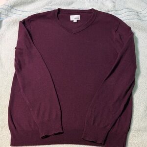 Sonoma Deep Purple V-Neck Sweater
